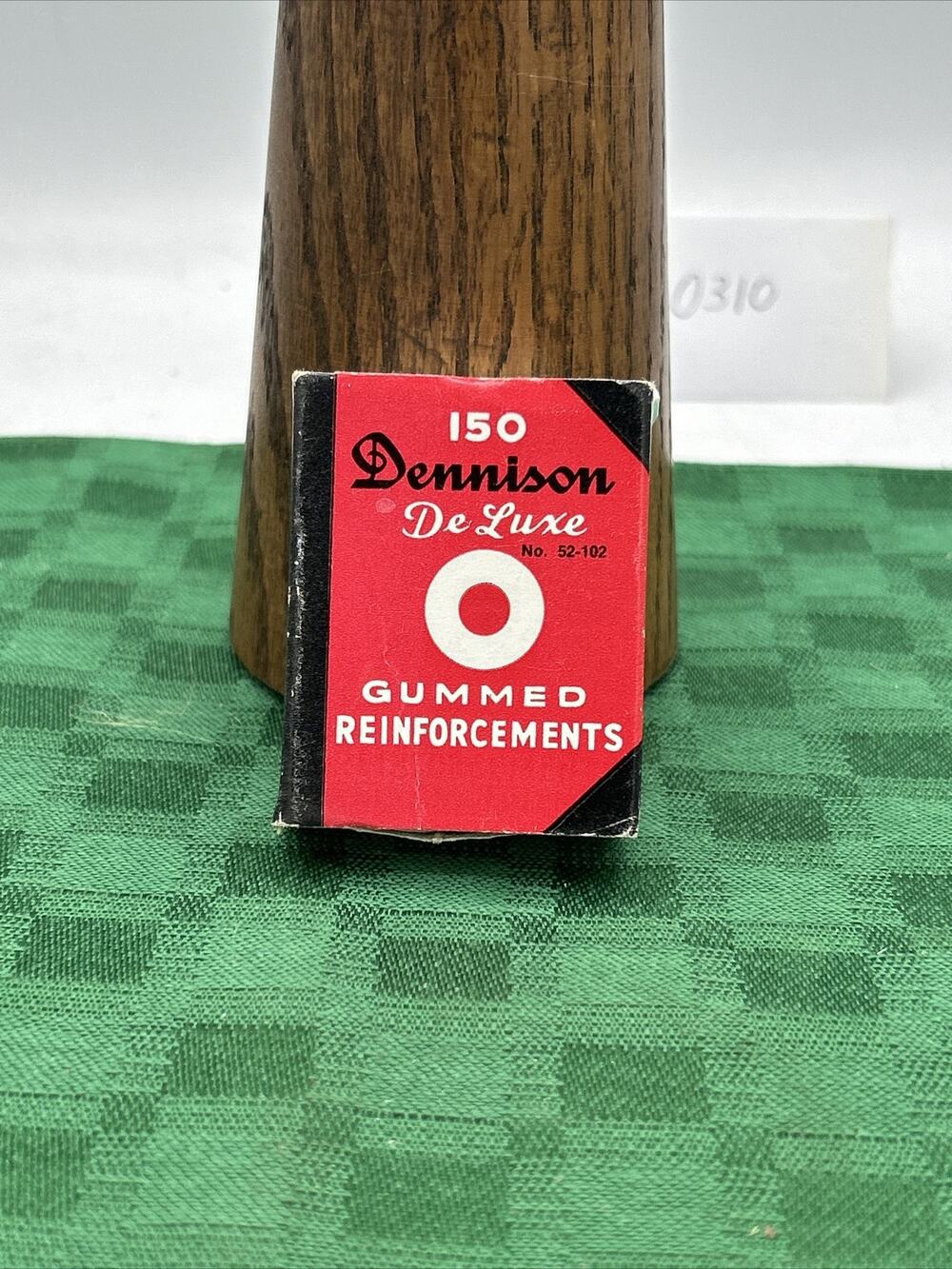Vintage DENNISON Deluxe Gummed Reinforcements no 52-102 Partial Box